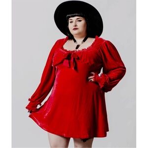 KILLSTAR Red Velvet Dress 2X